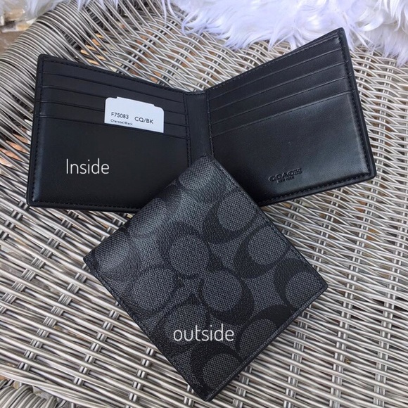 🌻Coach Men’s Wallet Double Billfold NWT. - Picture 6 of 6